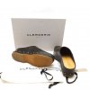 ROBERT CLERGERIE BLACK LEATHER CLOGS SIZE:38